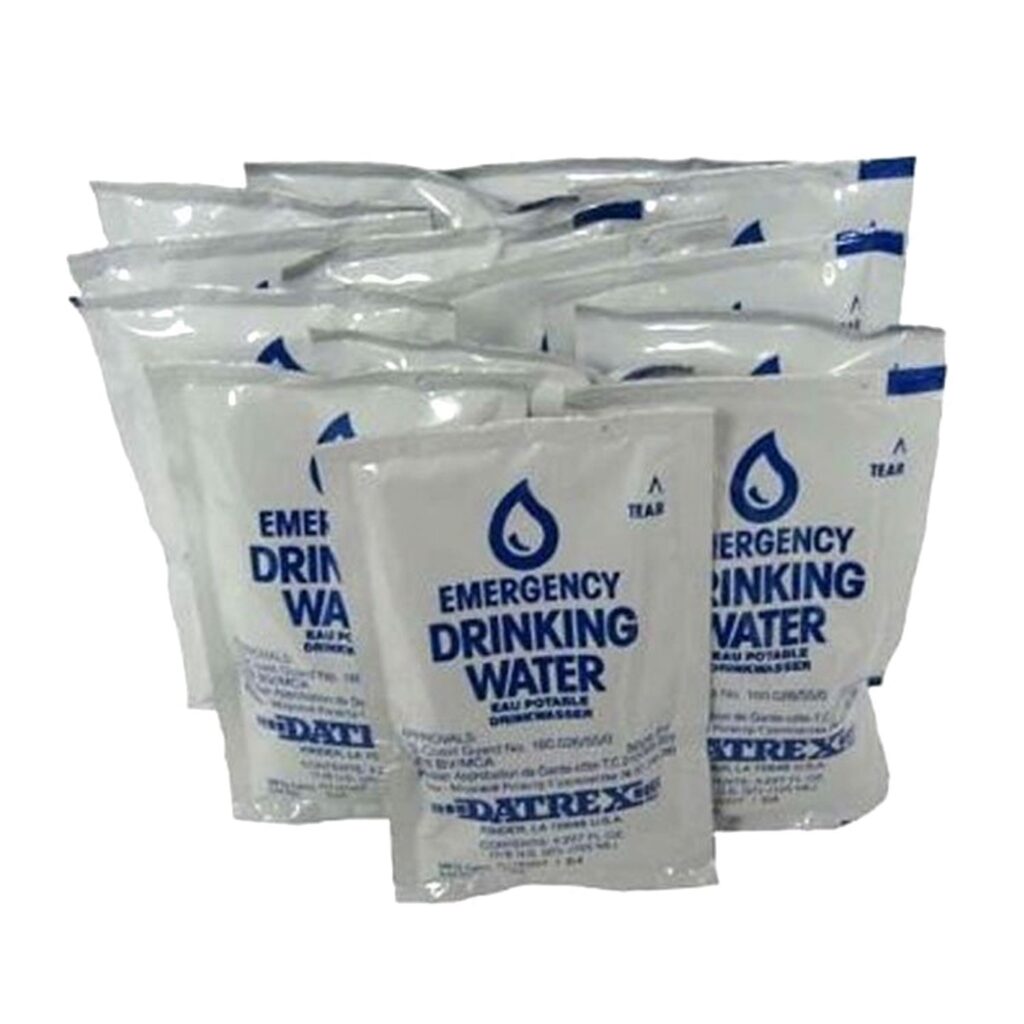 Emergency Water Packet 4.227 oz - 3 Day/72 Hour Supply (18 Packs) , White