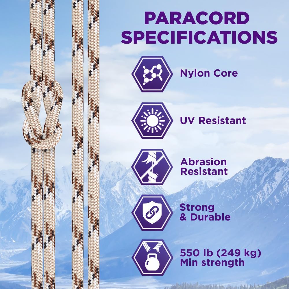 TECEUM Reflective Paracord Rope 1000 Review